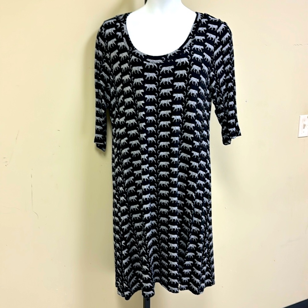 Karen Kane Snow Leopard Print Dress